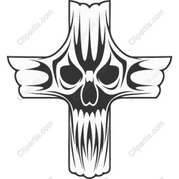 Gothic Skull Cross