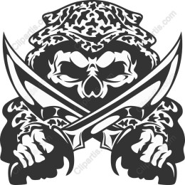 Bold Pirate Skull