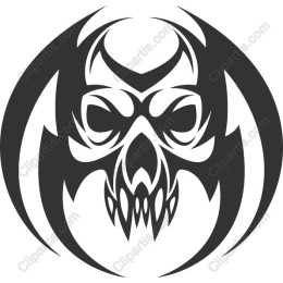Dark Tribal Skull