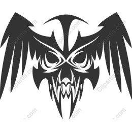 Dark Fusion Skull with Wings