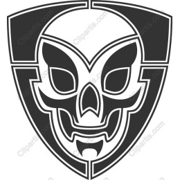 Edgy Skull and Shield