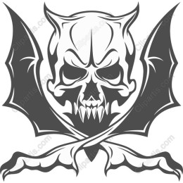 Skull & Bat Emblem