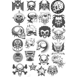 Skull Art Set: Edgy Bundle
