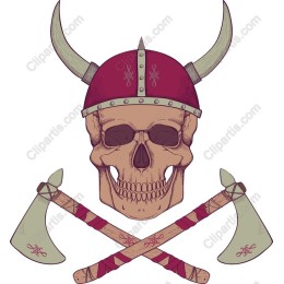 Fierce Viking Skull