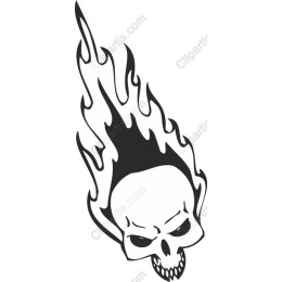 Fierce Flaming Skull