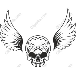 Wings of the Night - Skull and Wing
