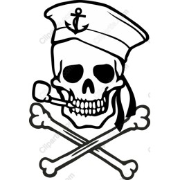 Nautical Skull and Crossbones