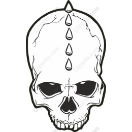 Gothic Skull with Unique Drops