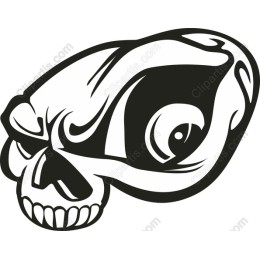 Edgy Skull with Eye