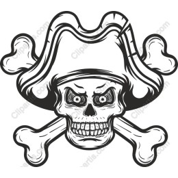 Fierce Pirate Skull