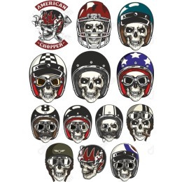 Skull Helmet - Edgy Clipart Bundle