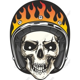 Flame Skull Helmet