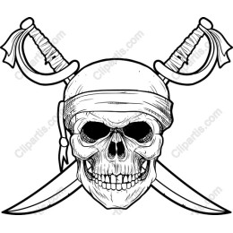 Pirate Skull and Swords