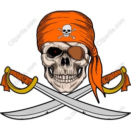 Pirate Skull with Crossed Swords