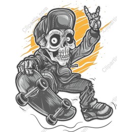 Skeleton Skateboarder