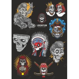 Skull Art Bundle - Dynamic
