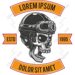 Vintage Skull Motorcycle Helmet