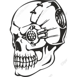 Futuristic Cyber Skull