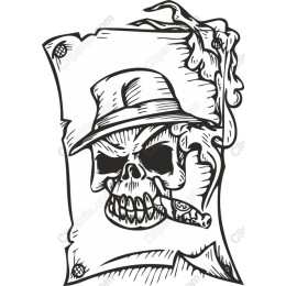 Bold Skull Fedora