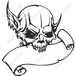 Skull and Banner