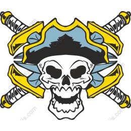 Bold Pirate Skull