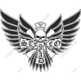 Keep On Praying Skull Wings