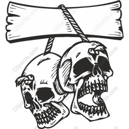 Skull and Banner work