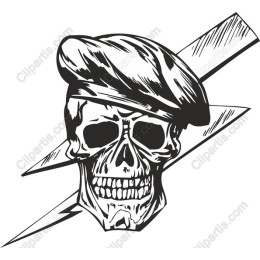 Bold Skull with Beret