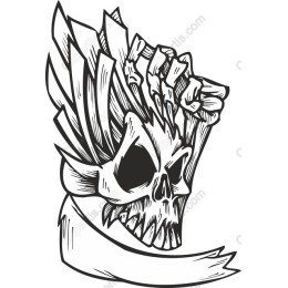Dark Rebel Skull