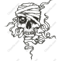 Wrapped Skull