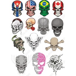 Ultimate Skull Clipart Collection - 12 Unique
