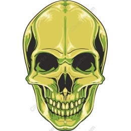 Vibrant Alien Skull