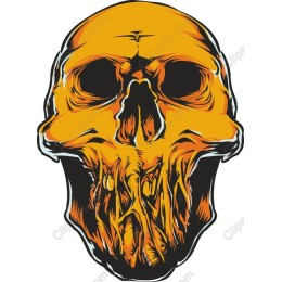 Orange Skull