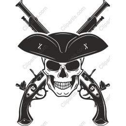 Pirate Skull and Pistols