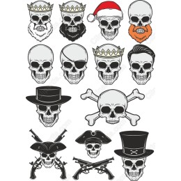 Skull Collection: Edgy Clipart Bundle
