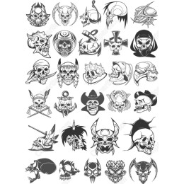 Skull Bundle - Clipart Collection