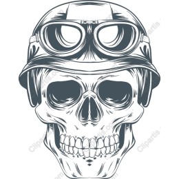 Vintage Skull with Goggles