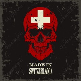 Swiss Flag Skull