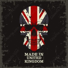 Union Jack Skull