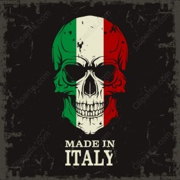 Italian Flag Skull
