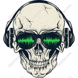 Edgy Skull Headphones