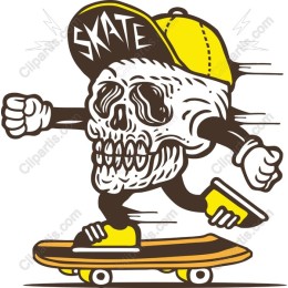 Skateboard Skull
