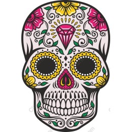 Vibrant Sugar Skull