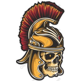 Fierce Roman Gladiator Skull