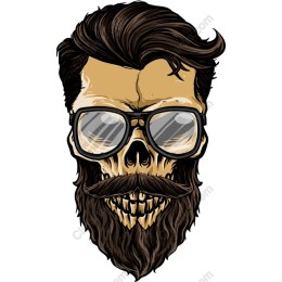 Edgy Skull with Glasses