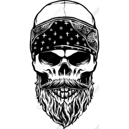 Rugged Skull with Bandana