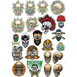 Skull Bundle - 20 Premium Clipart