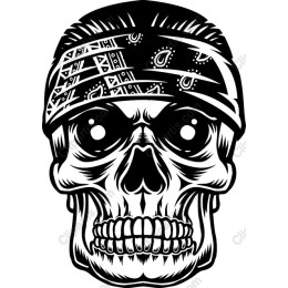Bold Skull with Bandana