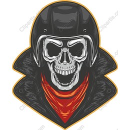 Skull Motorcycle Rider