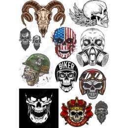 Bold Skull Bundle - Edgy Clipart Set